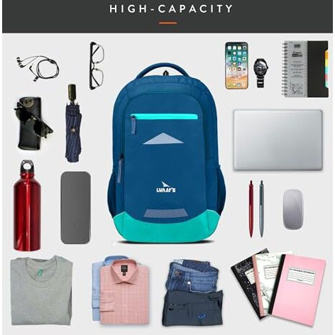 Lunar's Bingo - 48 L Laptop Bag | School Bag For Boys | Laptop Bag 15.6 Inch | Water Resistant Laptop Backpack | College Bag | Office Backpack For Men | Travel Backpack With 1 Year Warranty