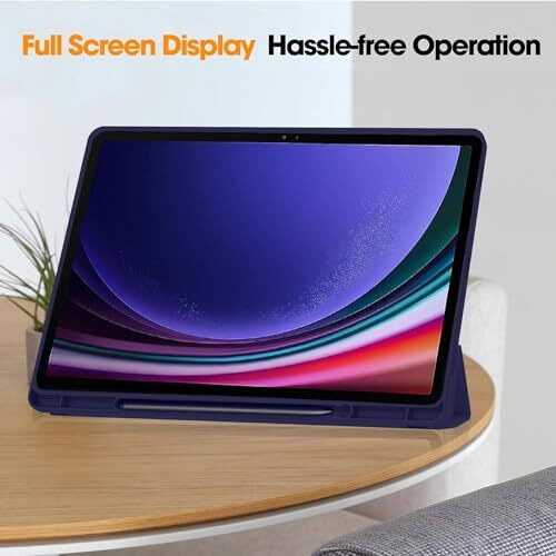 Proelite Cover For Samsung Galaxy Tab S9 Fe/S10 Fe 10.9 Inch Cover, Soft Flexible Flip Case Cover With S Pen Holder For Samsung Galaxy Tab S10/S9 Fe 10.9", Auto Sleep Wake, [Recoil Series] - Dark Blue