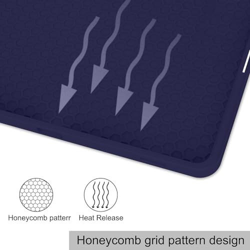 Proelite Cover For Lenovo Tab M11 Case Cover, Soft Flexible Flip Case Cover With Pen Holder For Lenovo Tab M11 11 Inch With Auto Sleep Wake [Recoil Series] - Dark Blue