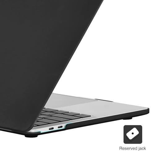 Eoocoo Case Compatible For New Macbook Air 13.3 Inch M1 2021 2020 2019 2018 Release,A2337 A2179 A1932 With Retina Display Touch Id,M1 Air 13 Laptop Plastic Hard Shell Cover,Matte Surface, Black