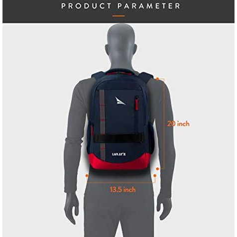 Lunar's Bingo - 48 L Laptop Bag | School Bag For Boys | Laptop Bag 15.6 Inch | Water Resistant Laptop Backpack | College Bag | Office Backpack For Men | Travel Backpack With 1 Year Warranty