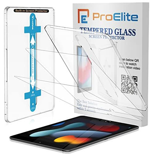 Proelite Tempered Glass Screen Protector For Apple Ipad 10.2" 9Th/8Th/7Th Generation 2021 With Auto Alignment Kit