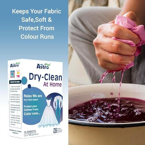 Dry Clean At-Home Liquid Wipes Ultimate Protection For Silk Saree And Chiffon, Cotton, Georgette, Linen, And Woolen Gentle Wash For Delicate Fabrics With A Refreshing Scent Wipes (3)