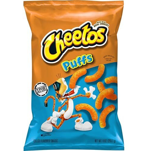 Frito-Lay Cheetos Puffs Cheese Flavored Snack, 9 Oz 255.1 G