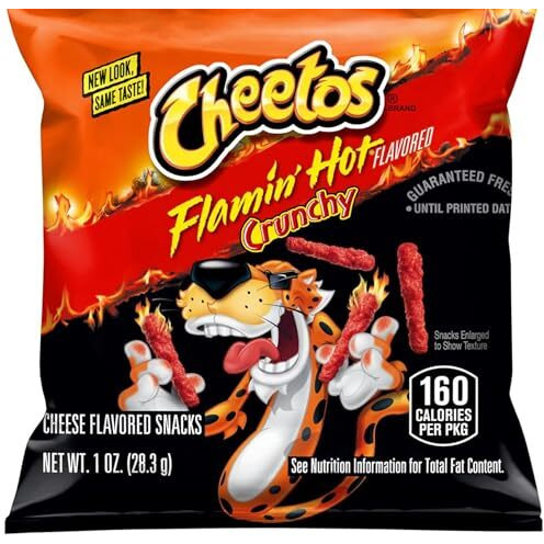 Cheetos Flamin Hot Crunchy Puffs(Pack), 1 Count
