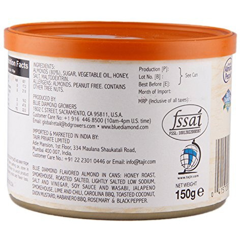Blue Diamond Almonds, Honey Roasted, 150G
