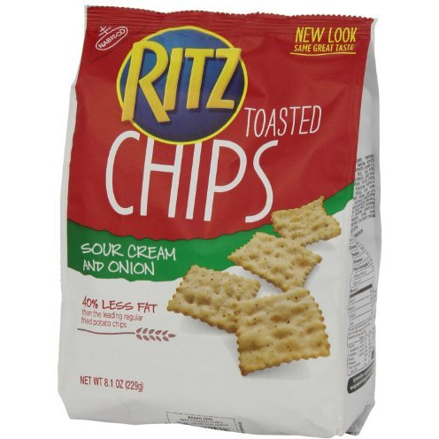 Nabisco Ritz Toasted Chips Sour Cream & Onion, 229G