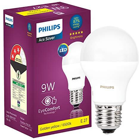 Philips 9W E27 Led Bulb, Pack Of 2