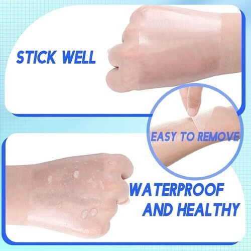 Drivanto Transparent Stretch Adhesive Bandage Waterproof Bandage Clear Adhesive Bandages Dressing Tape For Tattoo Initial Healing And Skin Protective Dressing Bandage Tape (5Cmx10M)