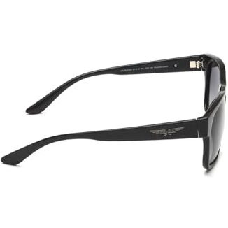 Police Sunglasses| 100% Uv Protected | Gradient | Full Rim | Square | Men | Large | Shiny Black Polycarbonate Frame | Smoke Gradient Tac Lens