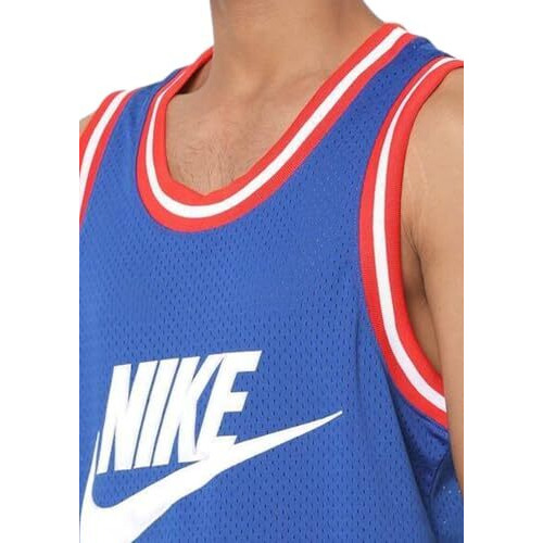 Nike Men's Plain Regular Fit T-Shirt (Ct5606-438_Indigo Force/White 2Xl)