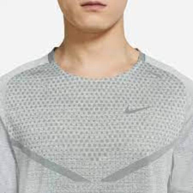 Nike Men's Regular Fit T-Shirt (Dm4754-084_Smoke Grey Fog/Reflective Silv M)