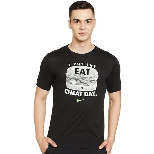 Nike Men's Regular Fit T-Shirt (Dv2745-010_Black