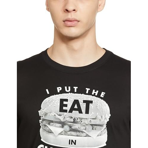 Nike Men's Regular Fit T-Shirt (Dv2745-010_Black