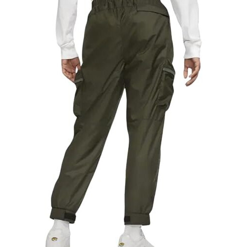 Nike Men's As M Nsw Tp Lnd Wvn Mid Rise Regular Fit Pant Rpl-Sequoia/Iron Grey/Black-Dq4279-355-M, Medium