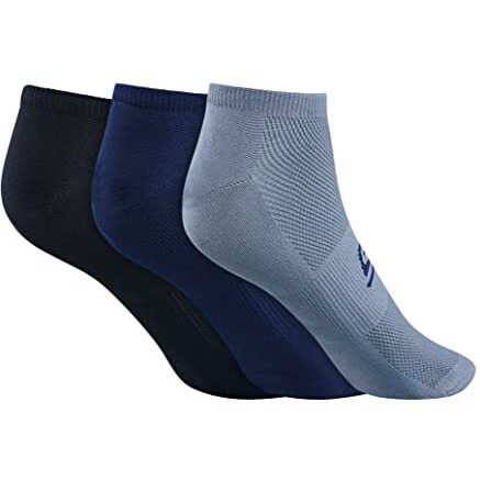 Skechers Nylon Mens S20010Id-Gybl Ankle Length Socks, Large, Grey