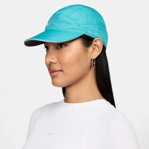 Nike Unisex's Polyester Blend Baseball Cap ((Fb5681-345_Dusty Cactus/Anthracite/Reflective Silv, Blue