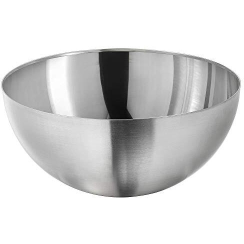 Ikea Stainless Steel Solid Serving Bowl - 1 Piece, Silver, 2 Liters
