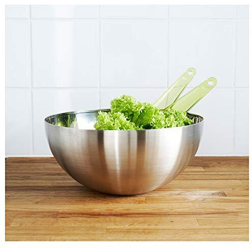 Ikea Rinnig Serving Bowl, Stainless Steel, 20 Cm (8")