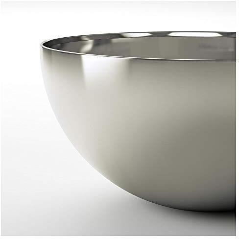 Ikea Rinnig Serving Bowl, Stainless Steel, 20 Cm (8")