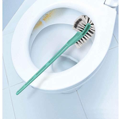 Spotzero By Milton Double Side Normal Bristles Toilet Brush, Multicolor(Pack Of 1)