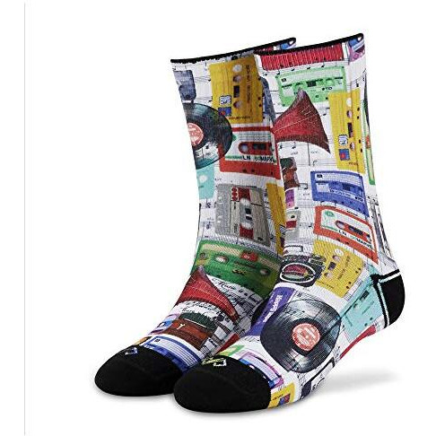 Dynamocks Cassettes Men & Women Crew Length Socks (L  Men (India/Uk Shoe Size) 8 To 10)