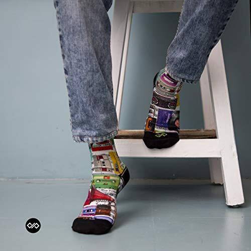 Dynamocks Cassettes Men & Women Crew Length Socks (L  Men (India/Uk Shoe Size) 8 To 10)
