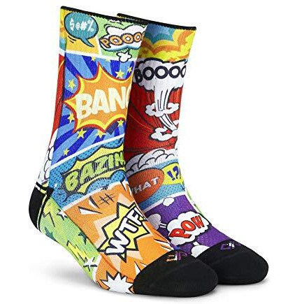 Dynamocks Men's & Women's Calf Length Polyester Blend, Nylon, Spandex & Elastic. Socks (Pack Of 2) (Dccccl_Multicolored)