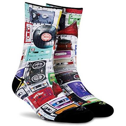 Dynamocks Men's & Women's Calf Length Polyester Blend, Nylon, Spandex & Elastic. Socks (Pack Of 2) (Dccccl_Multicolored)
