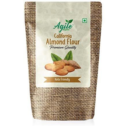 Agile Organic Fine Almond Flour, 500G | Naturally Protein-Rich | Blanched Almond Powder
