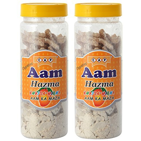 Cap Aam Slice Pachak Churan Khatta Mitha Digestive Tasty Healthy Mango - 190 Gms Each (Pack Of 2)