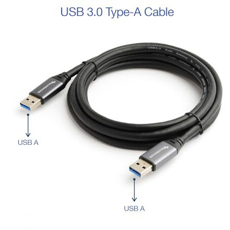 Bluerigger Superspeed Usb 3.0 (Type A Male To Type A Male) Cable (6 Feet / 1.8 Meter)