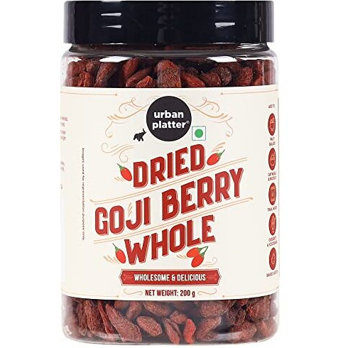 Urban Platter Goji Berries, 200G (Antioxidant-Rich Superfood | Naturally Sweet & Chewy | Great For Snacking, Smoothies & Baking)