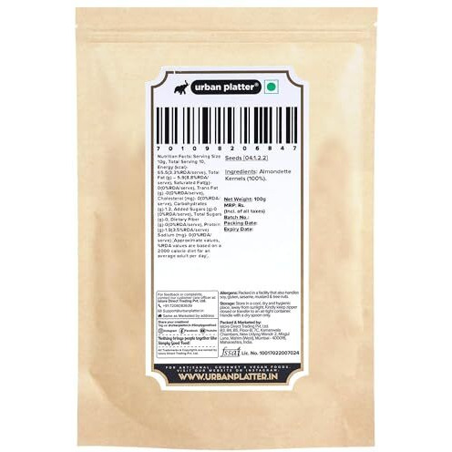 Urban Platter Almondette Kernels Charoli Or Chironji, 100 G