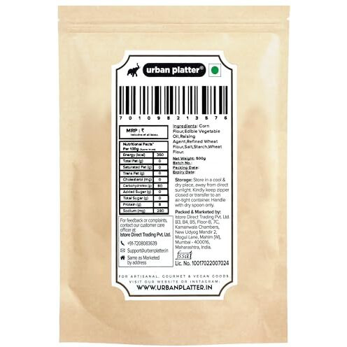 Urban Platter Ready-To-Fry Dry Gol Gappa (Pani Puris), 500G