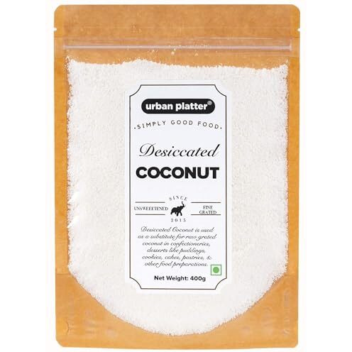 Urban Platter Desiccated Coconut (Unsweetened), 400G
