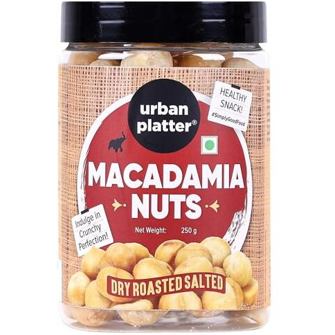 Urban Platter Sea Salt Dry-Roasted Macadamia Nuts, 250G