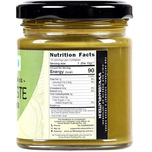 Urban Platter Pishori Pistachio Paste, 150G (Pure Pista Butter)