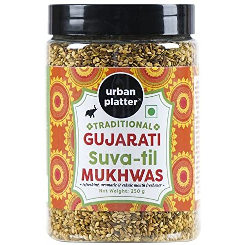 Urban Platter Traditional Gujarati Suva-Til Mukhwas, 250G (Mouth Freshener | Digestive | After-Meal Snack | Rich In Fibre)