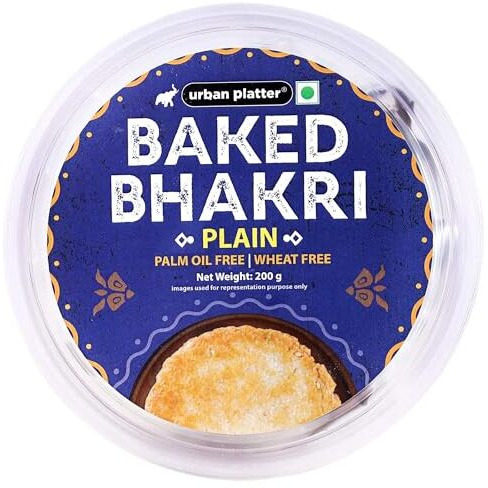 Urban Platter Baked Plain Bhakri, 200G (Wheat Free, Traditional Gujarati Snack)