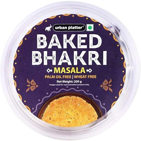 Urban Platter Baked Masala Bhakri, 200G (Wheat Free, Traditional Gujarati Snack)