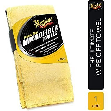 Meguiar's Supreme Shine Car Microfiber Towel Highly Absorbent Car Cleaning Drying Towel, Multicolor