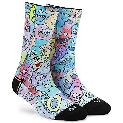 Dynamocks Men & Women Crew Length Socks (Pack Of 1 Pair Multicolour Anti-Odour Breathable Durable)