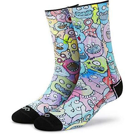 Dynamocks Men & Women Crew Length Socks (Pack Of 1 Pair Multicolour Anti-Odour Breathable Durable)