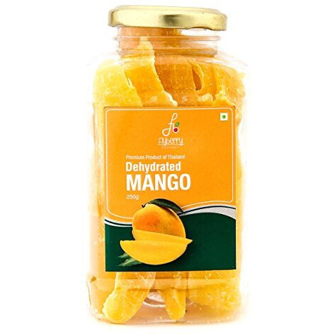 Flyberry Premium Dried Mango Slice 250G | Dehydrated Mango | Organic Dry Mango Pieces
