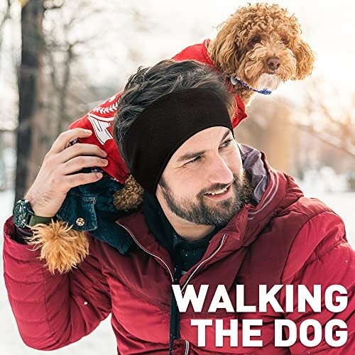 Fleece Ear Warmers / Muffs Headband For Men & Women Kids Perfect For Winter Running Yoga Skiing Work Out Riding Bike In Cold And Freezing Days