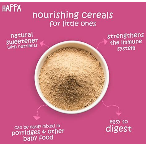 Happa Organic Dry Dates Powder | Natural Sweetener | Kharik Khajur Powder | Rich In Fibre And Minerals | No Preservatives | No Chemicals Or Additives | Healthy Substitute For Refined Sugar | 200 Grams