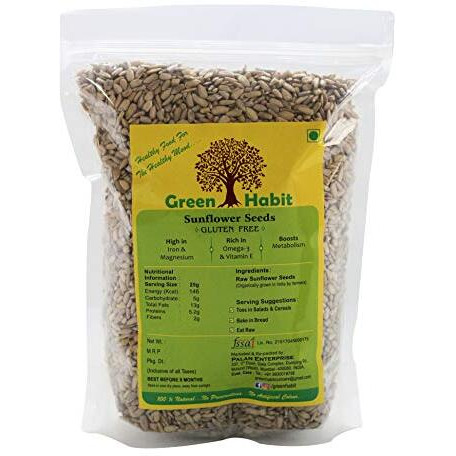 Green Habit Raw Flax Seeds, Chia Seeds, Pumpkin Seeds, Sunflower Seeds Combo Of 4, (100 Gram X 4)