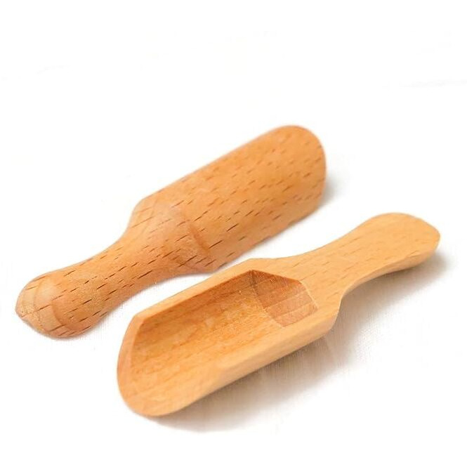 Getzet Multipurpose Wooden Spoon For Salts, Candy, Laundry Detergent, Tea, Coffee Beans Condiments And Spices, Cooking Accessories Use For Home, Kitchen, Party, Resturant. (6 Pcs)