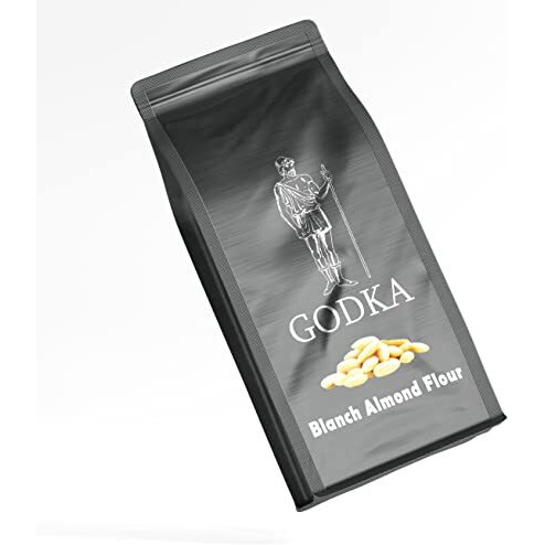 Godka Blanched Fine Almond Flour(Keto Friendly And Fine Blanched Almond Powder/Blanched Almond Flour) 400 Grams